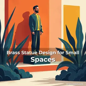 Artistic representation for Brass Statue Design for Small Spaces